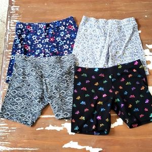 Set of 4 Girls' Bike Shorts